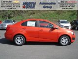 2012 Inferno Orange Metallic Chevrolet Sonic LS Sedan #63383937