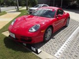 2008 Guards Red Porsche Cayman  #63451286