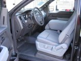 2012 Ford F150 XL Regular Cab 4x4 Steel Gray Interior