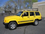 2001 Solar Yellow Jeep Cherokee Sport 4x4 #63451179