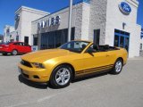 2012 Yellow Blaze Metallic Tri-Coat Ford Mustang V6 Convertible #63450623
