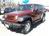 2008 Red Rock Crystal Pearl Jeep Wrangler Unlimited X 4x4 #63549118