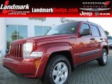 2010 Inferno Red Crystal Pearl Jeep Liberty Sport #63554723