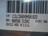 2009 Sebring Color Code for Steel Silver Metallic - Color Code: PA4