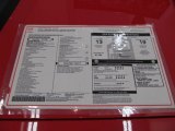 2010 Dodge Challenger SRT8 Window Sticker