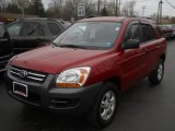 2008 Volcanic Red Metallic Kia Sportage LX V6 #63596235