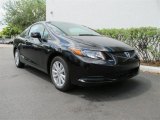 2012 Crystal Black Pearl Honda Civic EX Coupe #63595460