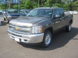 2012 Mocha Steel Metallic Chevrolet Silverado 1500 LT Extended Cab 4x4 #63596153