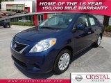 2012 Blue Onyx Metallic Nissan Versa 1.6 SV Sedan #63671610