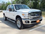 2012 White Platinum Metallic Tri-Coat Ford F250 Super Duty Lariat Crew Cab 4x4 #63671925