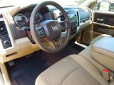 2012 Dodge Ram 1500 SLT Quad Cab Light Pebble Beige/Bark Brown Interior
