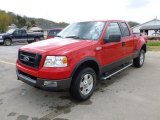 2005 Bright Red Ford F150 FX4 SuperCab 4x4 #63671376