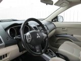 2008 Mitsubishi Outlander SE 4WD Beige Interior