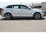 Ice Silver Metallic Audi A3 in 2012