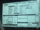 2012 GMC Savana Van 2500 Extended Cargo Window Sticker