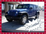 2009 Deep Water Blue Pearl Jeep Wrangler Unlimited X 4x4 #63723509