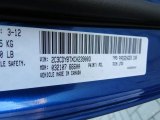 2012 Challenger Color Code for Blue Streak Pearl - Color Code: PCL