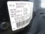 2007 PT Cruiser Color Code for Black - Color Code: PX8