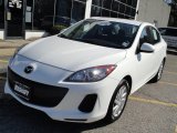 2012 Crystal White Pearl Mica Mazda MAZDA3 i Sport 4 Door #63780966