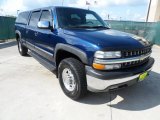 2001 Indigo Blue Metallic Chevrolet Silverado 1500 LT Crew Cab #63780634