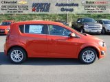 2012 Inferno Orange Metallic Chevrolet Sonic LT Hatch #63780565