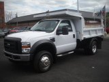 2010 Ford F450 Super Duty Regular Cab 4x4 Chassis Dump Truck Front 3/4 View