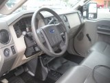 2010 Ford F450 Super Duty Regular Cab 4x4 Chassis Dump Truck Medium Stone Interior