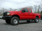2001 Red Ford F250 Super Duty XLT SuperCab 4x4 #63848485