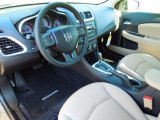 2012 Dodge Avenger SE V6 Black/Light Frost Beige Interior