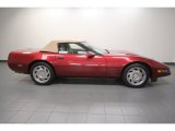 Dark Red Metallic Chevrolet Corvette in 1994