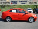 2012 Inferno Orange Metallic Chevrolet Sonic LT Sedan #63871279