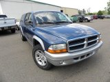 2002 Atlantic Blue Pearl Dodge Dakota SLT Quad Cab #63871379