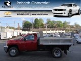 2012 Victory Red Chevrolet Silverado 3500HD WT Regular Cab 4x4 Dump Truck #63914475
