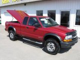 Dark Cherry Red Metallic Chevrolet S10 in 2002