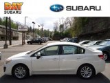 2012 Satin White Pearl Subaru Impreza 2.0i Premium 4 Door #63913734