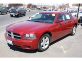 2010 Inferno Red Crystal Pearl Dodge Charger SE #63914075