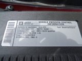 2012 Chevrolet Silverado 3500HD LS Regular Cab 4x4 Info Tag