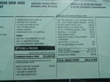 2012 Chevrolet Silverado 3500HD LS Regular Cab 4x4 Window Sticker