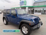 2009 Deep Water Blue Pearl Jeep Wrangler Unlimited Rubicon 4x4 #63978266