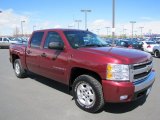 2008 Deep Ruby Metallic Chevrolet Silverado 1500 LT Crew Cab 4x4 #63978255