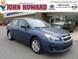 2012 Marine Blue Pearl Subaru Impreza 2.0i Premium 4 Door #64034869