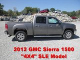 2012 Steel Gray Metallic GMC Sierra 1500 SLE Crew Cab 4x4 #64035123