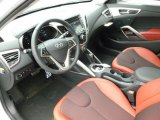 2012 Hyundai Veloster  Black/Red Interior