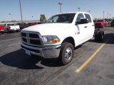 2012 Bright White Dodge Ram 3500 HD ST Crew Cab 4x4 Dually Chassis #64034671