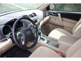2012 Toyota Highlander Hybrid 4WD Sand Beige Interior