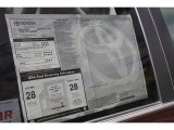 2012 Toyota Highlander Hybrid 4WD Window Sticker