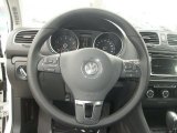 2012 Volkswagen Jetta SE SportWagen Steering Wheel
