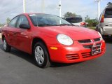 Flame Red Dodge Neon in 2005