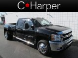 2011 Black Chevrolet Silverado 3500HD LTZ Crew Cab 4x4 Dually #64100827