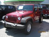 2012 Deep Cherry Red Crystal Pearl Jeep Wrangler Unlimited Sport S 4x4 #64188355